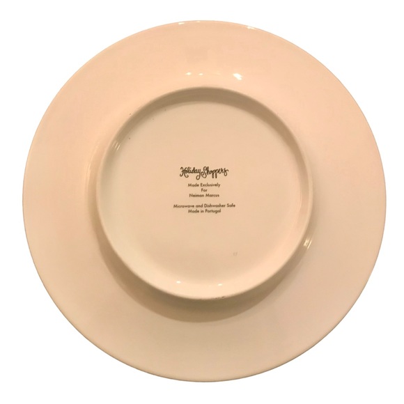 HOLIDAY SHOPPERY by Neiman Marcus Set of 3 Appetizer Plates Made in Portugal - Picture 9 of 11